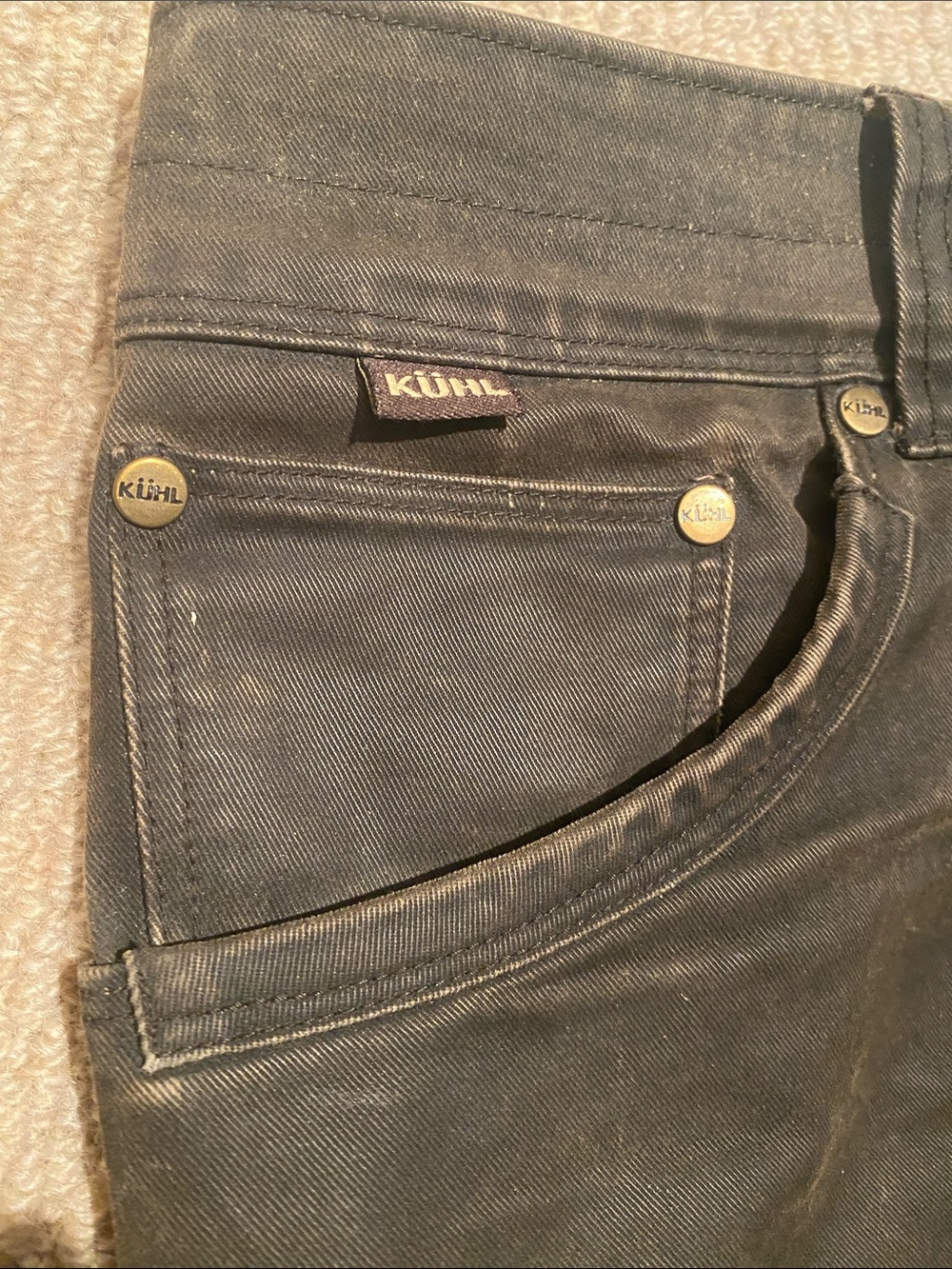 Kuhl Men’s Ryder patina dye Pants in Dark Brown